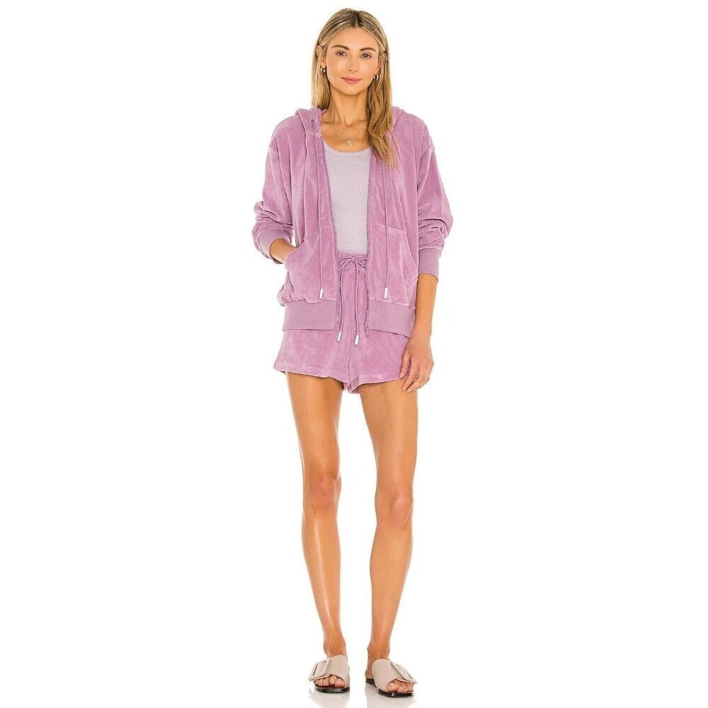 Pam & Gela Skinny Rib Tank in Lavender Small Women's Sleeveless Top - Picture 8 of 8